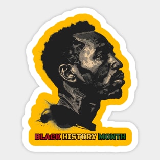 Black History Month A Black History Month Celebration Design Sticker